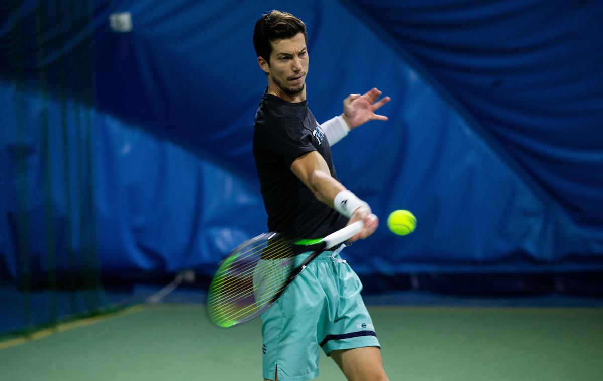 Aljaž Bedene | Aljaž Bedene se je prebil v osmino finala. | Foto Vid Ponikvar