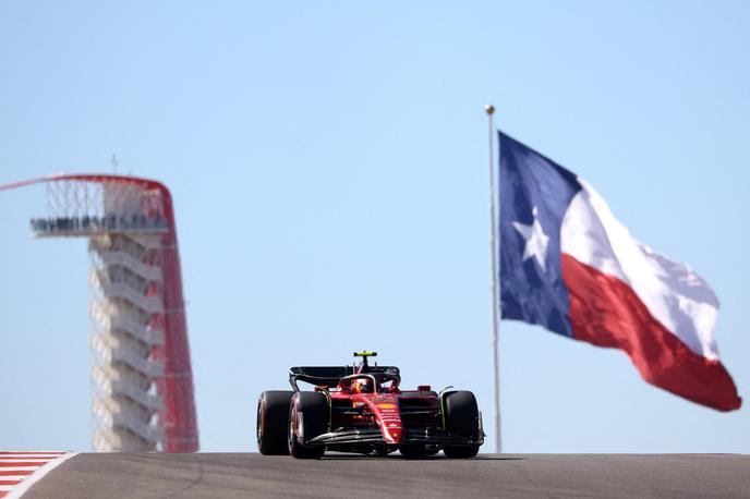 Austin Carlos Sainz Ferrari | Carlos Sainz je bil najhitrejši na prvem prostem treningu. | Foto Reuters