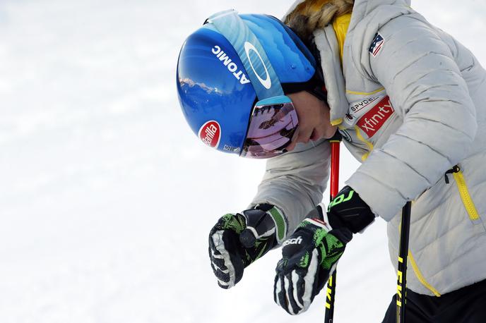 Mikaela Shiffrin | Mikaela Shiffrin pred hitrostnim trojčkom v Banskem. | Foto Getty Images