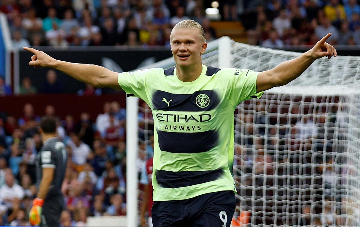 Manchester City Erling Haaland | Erling Haaland je na sedmih tekmah premier lige zabil 11 golov. | Foto Reuters