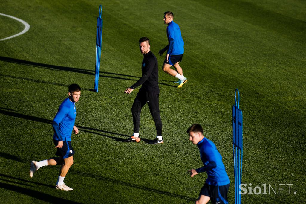 Slovenska nogometna reprezentanca trening