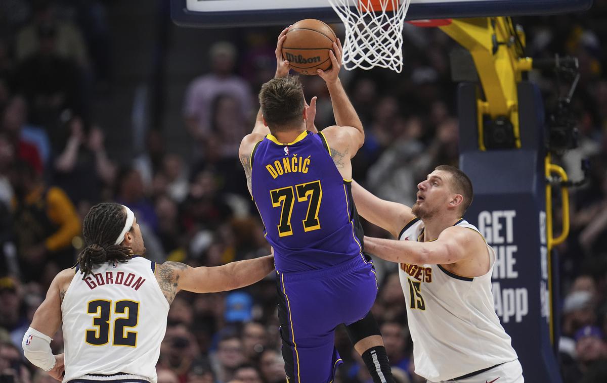 Luka Dončić Los Angeles Lakers Denver Nuggets | Luka Dončić znova igra proti dobrmeu prijatelju Nikoli Jokiću. | Foto Guliverimage