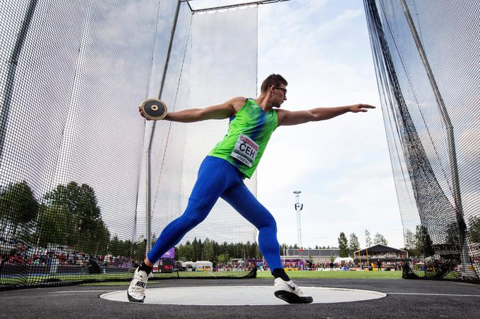 Lani je v finalu evropskega prvenstva do 23 let v Gavleju na Švedskem navdušil z metom 63,82 metra in osvojil zlato, | Foto: Reuters