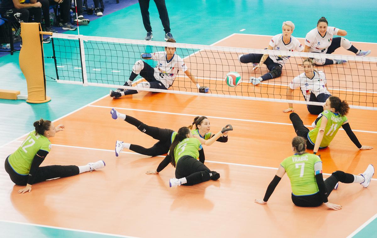 Odbojka sede Slovenija Italija ženske | Slovenkam v Egiptu ni uspelo priti do olimpijske vozovnice, ampak bodo imele še eno priložnost. | Foto ParaVolley Europe