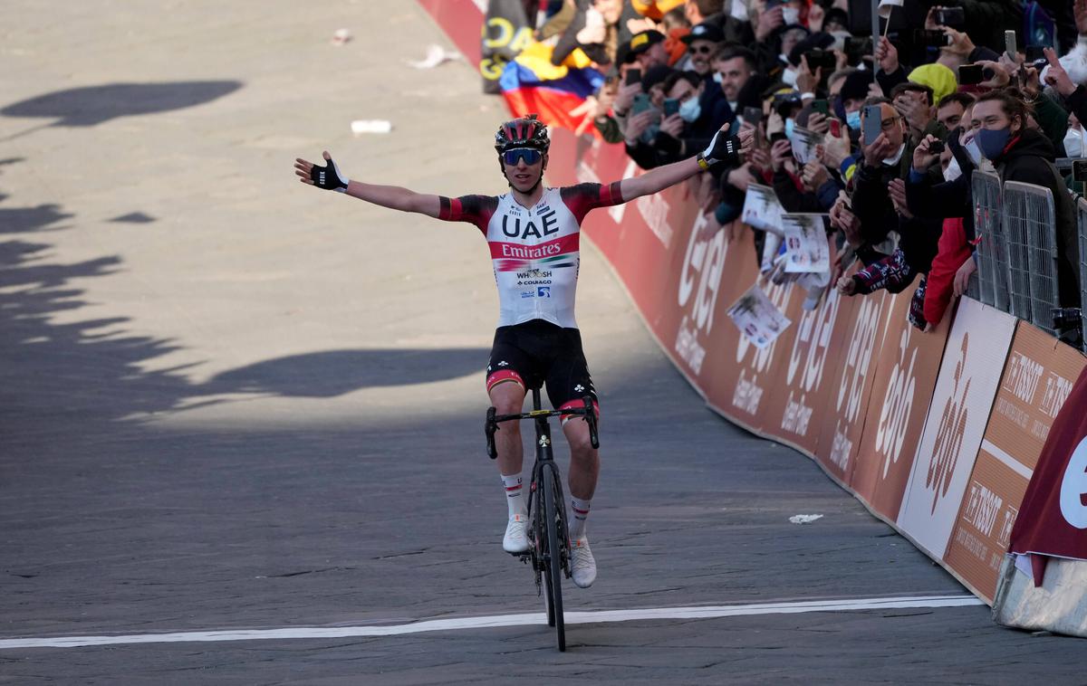 Tadej Pogačar, Strade Bianche 2022 | Tadej Pogačar je navdušil na dirki Strade Bianche. | Foto Guliverimage