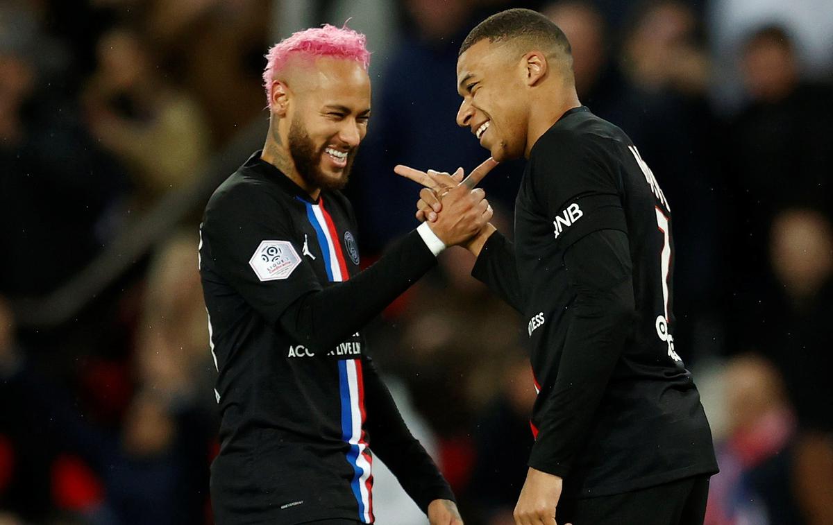 Neymar, Kylian Mbappe | Neymar in Kylian Mbappe sta trenerja PSG (spet) spravila v zadrego. | Foto Reuters