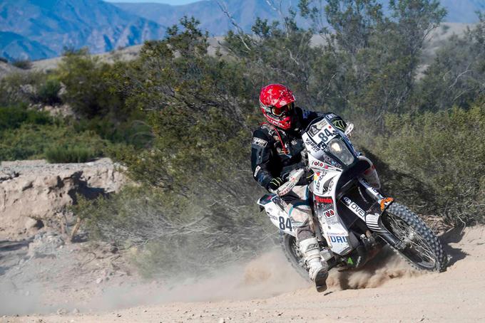 Slovenskemu motoristu Simonu Marčiču se je obetal drugi cilj na reliju Dakar. | Foto: RallyZone