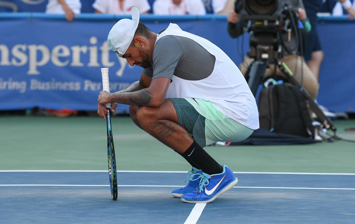 Nick Kyrgios | Nick Kyrgios je zaradi poškodbe tik pred zdajci odpovedal nastop na OP Avstralije.  | Foto Guliverimage