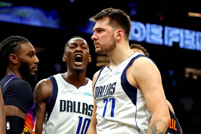 Luka Dončić | Luka Dončić je znova dokazal, da je človek odločilnih trenutkov. Na sedmi tekmi končnice je k zmagi Dallasa prispeval 35 točk, od tega kar 27 v prvem polčasu, kar je toliko kot vsi igralci Phoenixa skupaj.  | Foto Guliverimage