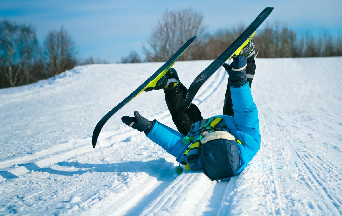 Padec otroka smučanje | Foto Shutterstock