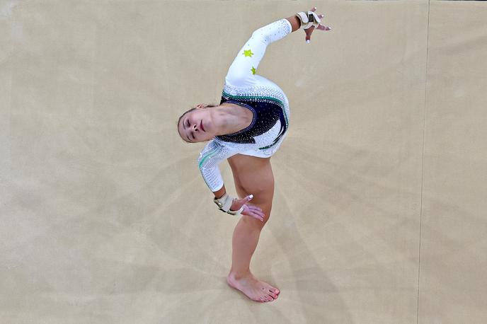 Pariz 2024 gimnastika Lucija Hribar | Lucija Hribar je tekmovanje v mnogoboju končala v kvalifikacijah. | Foto Reuters