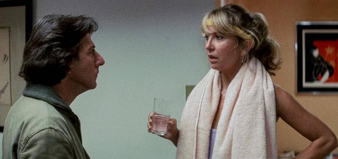 Teri Garr in Dustin Hoffman v filmu Tootsie. Za vlogo v filmu je bila nominirana za oskarja za stransko žensko vlogo. | Foto: Guliverimage