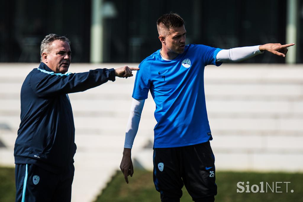 Slovenska nogometna reprezentanca Trening Brdo