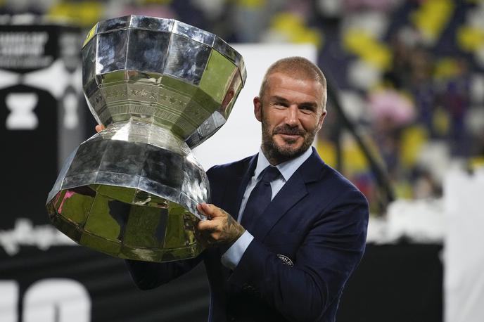 David Beckham | David Beckham je ponosni solastnik kluba Inter iz Miamija, s katerim je avgusta osvojil prvo lovoriko v ligaškem pokalu in sploh prvo tega ameriškega kluba, za katerega igra tudi Argentinec Lionel Messi. | Foto Guliverimage