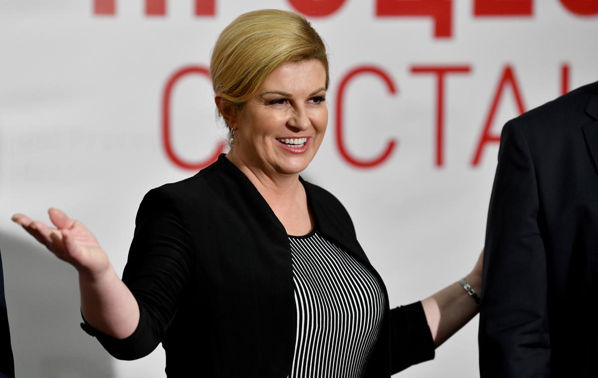 Kolinda Grabar Kitarović | Hrvaška predsednica ima že tri častne doktorate na univerzah v Moskvi in Budimpešti ter Banski Bistrici na Slovaškem. | Foto STA