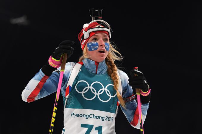 Davidova, ki je šele prestopila v člansko konkurenco, je na svojem prvem olimpijskem nastopu dosegla najboljši rezultat v karieri. V sprintu na 7.5 km je bila 15.  | Foto: Getty Images