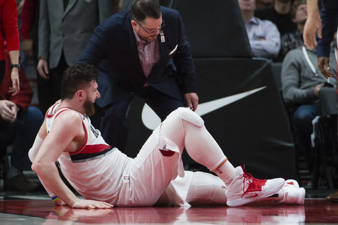 Jusuf Nurkić je zaradi dvojnega zloma noge že sklenil sezono. | Foto: Reuters