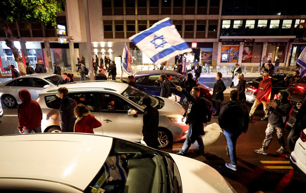 Izrael | Gre za doslej največje proteste proti novi vladi, ki je prisegla konec decembra. | Foto Reuters