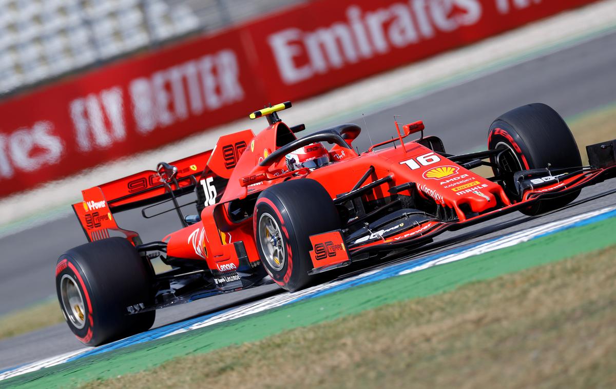 Charles Leclerc | Charles Leclerc je bil najhitrejši na drugem in tretjem treningu. | Foto Reuters