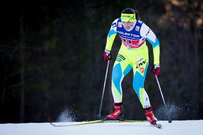 Eva Urevc je bila v kvalifikacijah odlična, v izločilnih dvobojih pa ji smuči niso stekle. | Foto: Urban Urbanc/Sportida