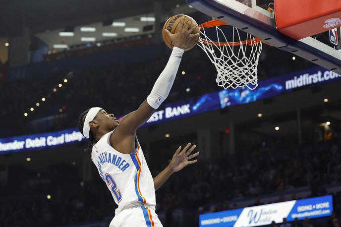 Oklahoma City Thunder Shai Gilgeous-Alexander | Shai Gilgeous-Alexander je dosegel 31 točk. | Foto Reuters