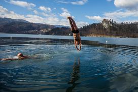 Bled zimsko plavanje rekreacija