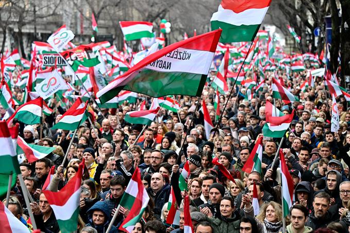 Novi protesti v Budimpešti | Foto: Reuters