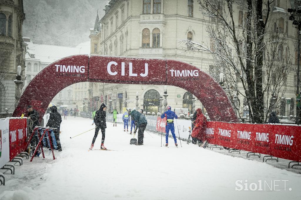 Planica v Ljubljani sneg