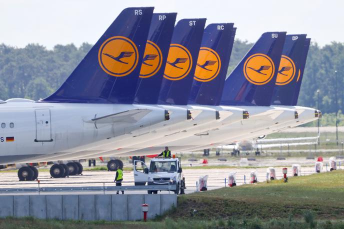 Lufthansa | Do kaosa je sicer prišlo v času tik pred za petek napovedano nacionalno letalsko stavko. | Foto Reuters