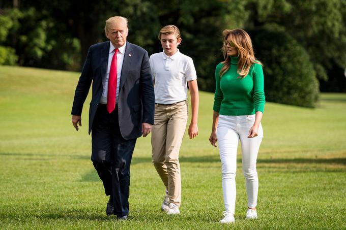 Imeni Melania in Barron sta med starši priljubljeni, Donald pa ne. | Foto: Getty Images