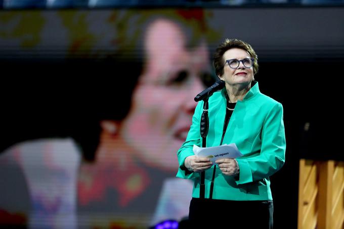 Billie Jean King je bila ena prvih, ki je podprla misli Federerja. | Foto: Gulliver/Getty Images