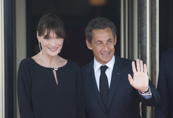 Nicolas Sarkozy in njegova žena Carla Bruni. | Foto: Getty Images