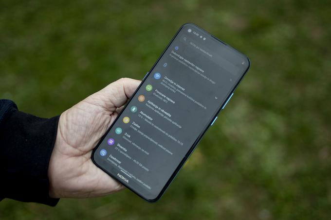 Diagonala zaslona pametnega telefona Nokia 3.4 meri 16,2 centimetra. | Foto: Ana Kovač