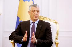 Thaci na Kosovu nima podpore za spreminjanje meja