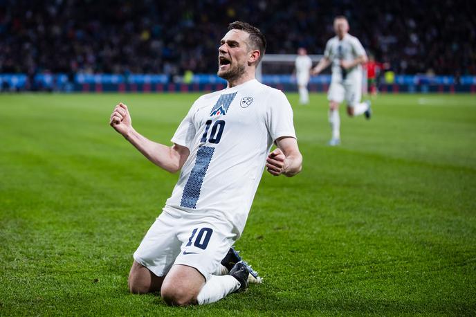 Slovenija Portugalska Timi Max Elšnik | Timi Max Elšnik je zabil za 2:0 in začelo se je veliko slavje Slovenije. Pa čeprav je šlo samo za prijateljsko tekmo. | Foto Grega Valančič/www.alesfevzer.com