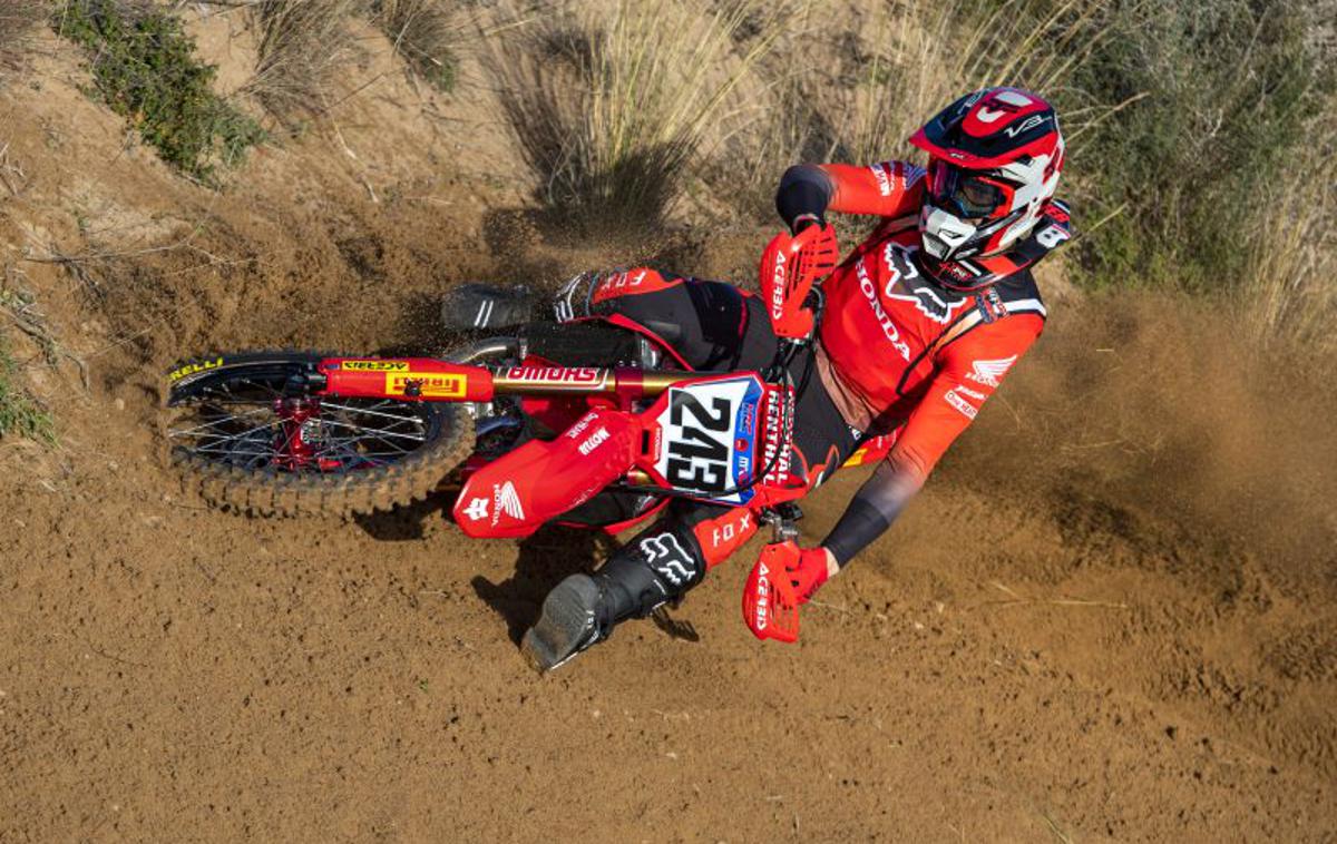 Tim Gajser testiranja Sardinija 2023 | Tim Gajser februarja na pripravah na Sardiniji | Foto Honda Racing/ShotbyBavo