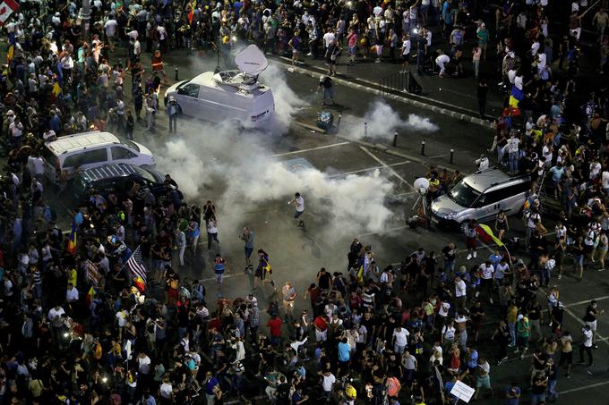 Bukarešta, spopadi | Foto: Reuters