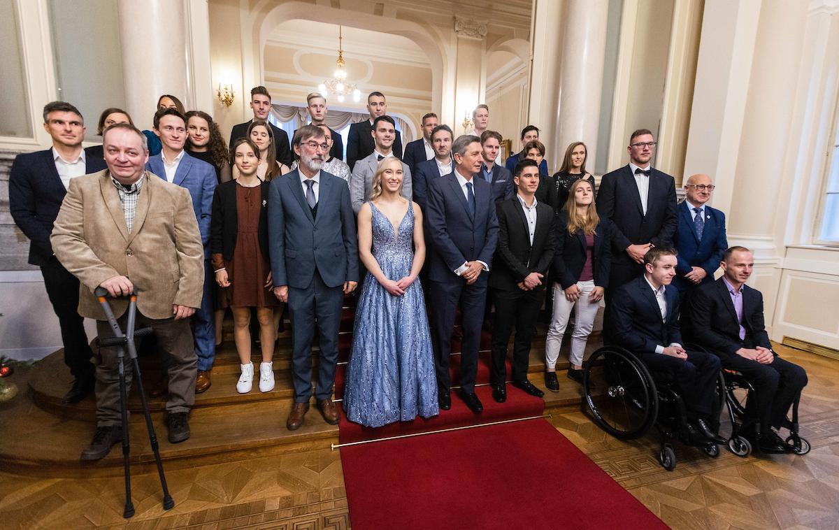 Naj športniki 2022, sprejem pri predsedniku RS Borutu Pahorju | Borut Pahor je še zadnjič kot predsednik RS sprejel najboljše slovenske športnice in športnike. | Foto Grega Valančič/Sportida