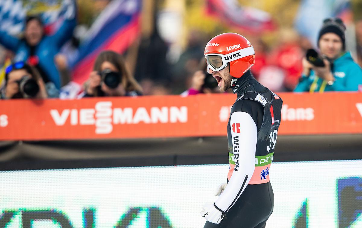 Markus Eisenbichler | Markus Eisenbichler je dočakal prvo zmago na tekmah za svetovni pokal in desete stopničke. | Foto Vid Ponikvar