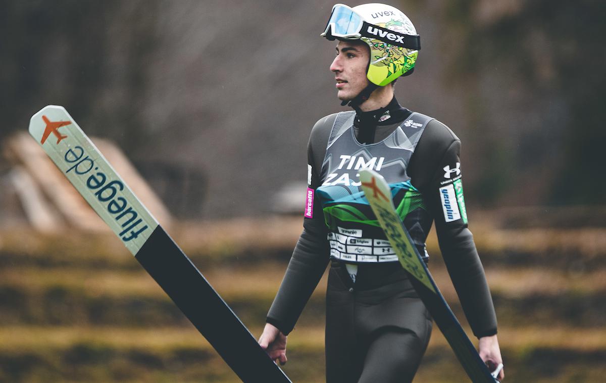 Timi Zajc Skakalci trening Planica | Timi Zajc je osvojil izvrstno četrto mesto. | Foto Grega Valančič/Sportida