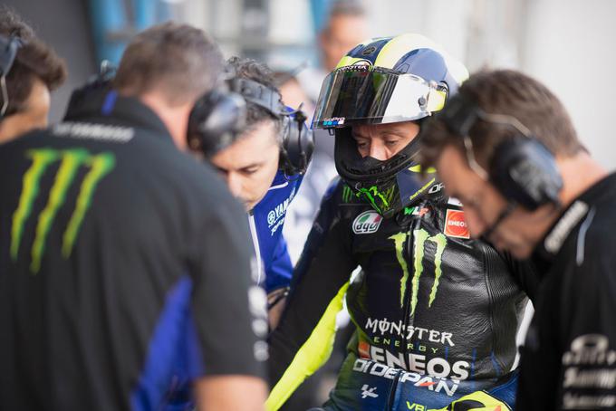 Valentino Rossi je na zadnjih štirih dirkah le enkrat prišel do cilja. | Foto: Gulliver/Getty Images