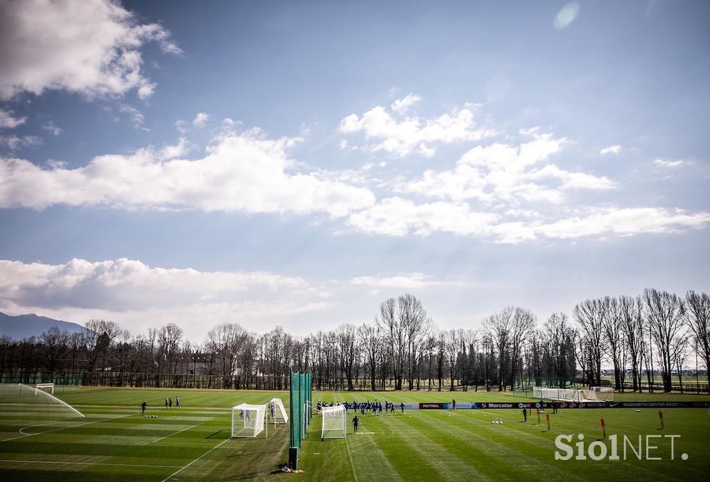 Trening Slovenska nogometna reprezentanca Brdo