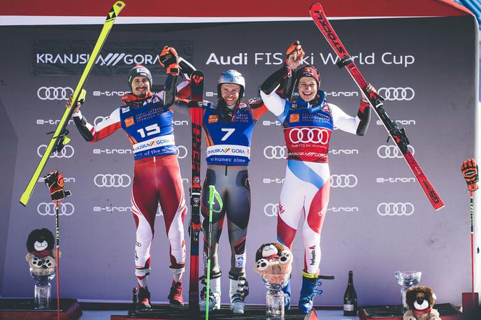 pokal Vitranc Kristoffersen Kranjec | Henrik Kristoffersen je dobil še drugi veleslalom v dveh dneh. | Foto Grega Valančič/Sportida