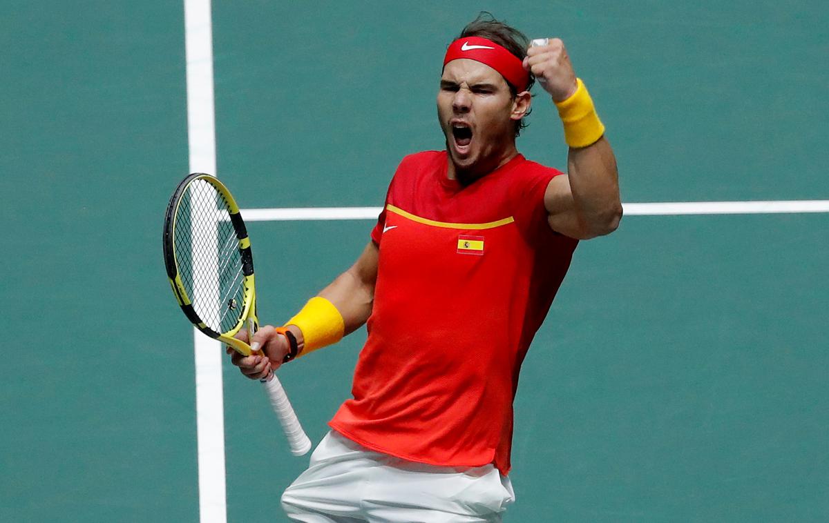 Rafael Nadal | Rafal Nadal je Španiji priigral slavje v Davisovem pokalu. | Foto Reuters