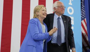 Bernard Sanders podprl predsedniško kandidaturo Hillary Clinton