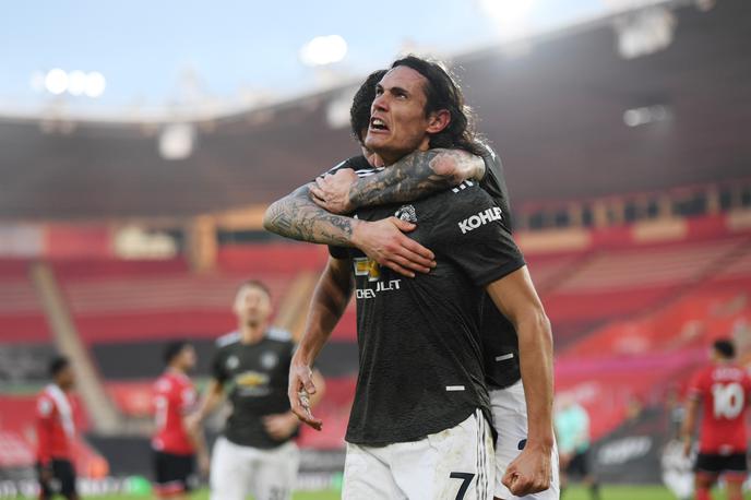 Edinson Cavani | Edinson Cavani je bil veliki junak preobrata Manchester Uniteda na stadionu St. Mary. | Foto Reuters