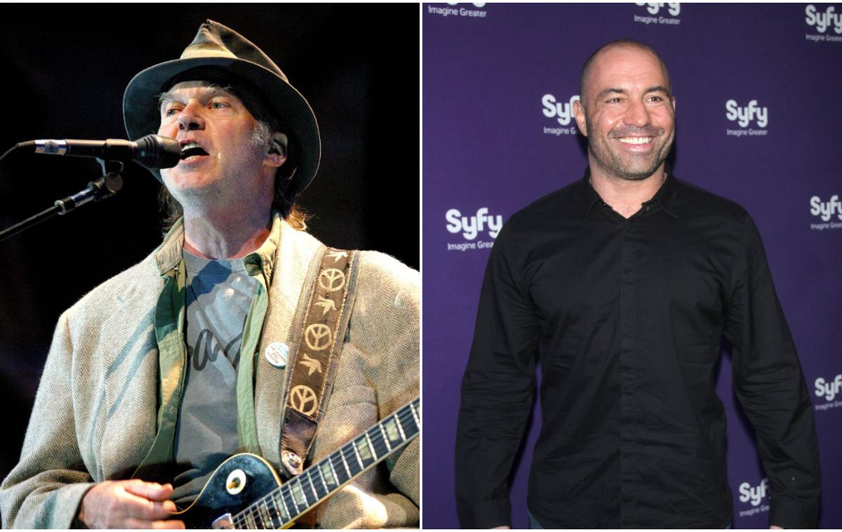 Neil Young Joe Rogan | "Ali on ali jaz," je Neil Young (levo) platformi Spotify sporočil glede Joeja Rogana (desno). | Foto Guliverimage