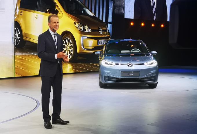 Vodstvo Volkswagna je električnega ID.3 razkrilo pred novo generacijo golfa. Na trg bosta pripeljala ravno v nasprotnem vrstnem redu. | Foto: Gregor Pavšič