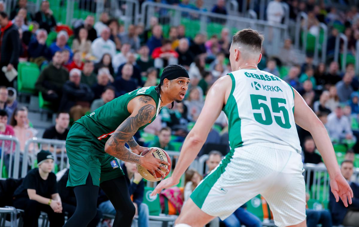 Cedevita Olimpija - Krka, liga ABA Devin Robinson | Cedevita Olimpija je v slovenskem derbiju ugnala Krko. | Foto Aleš Fevžer