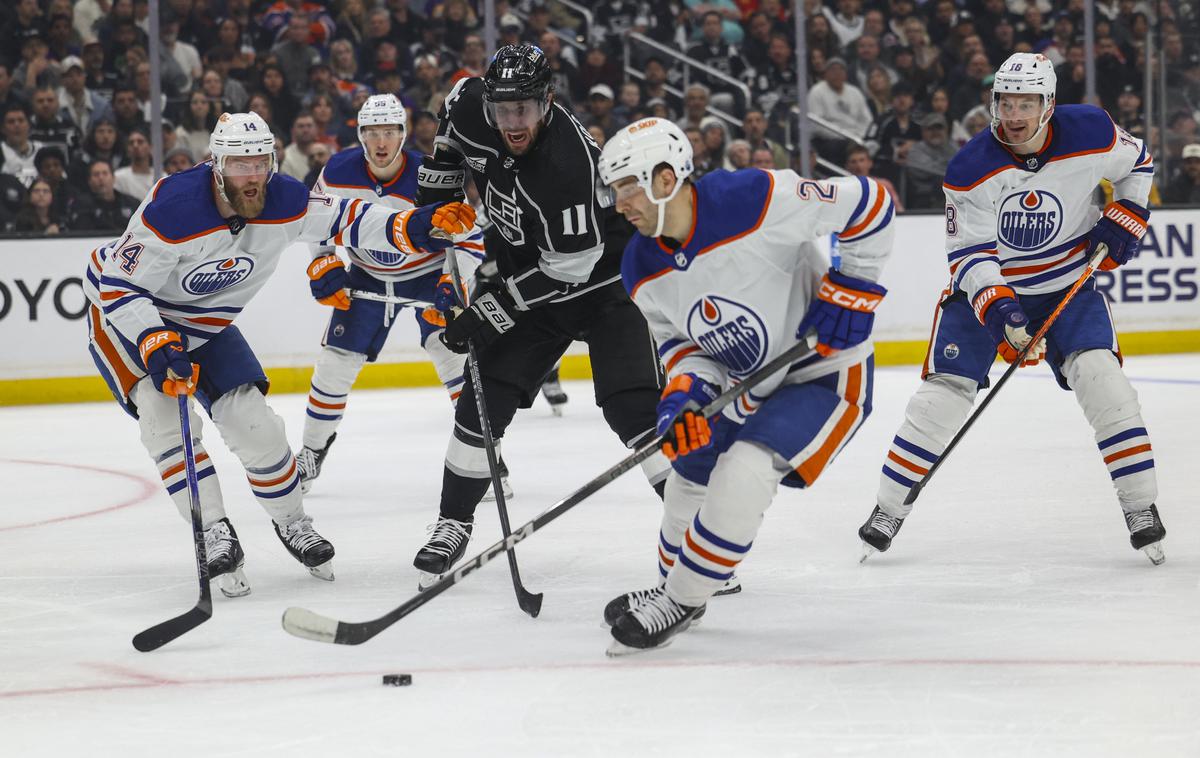 Anže Kopitar | LA Kings proti Edmontonu zaostajajo z 1:3 v zmagah. | Foto Reuters